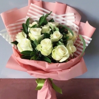 Букет из белых роз "Арин"